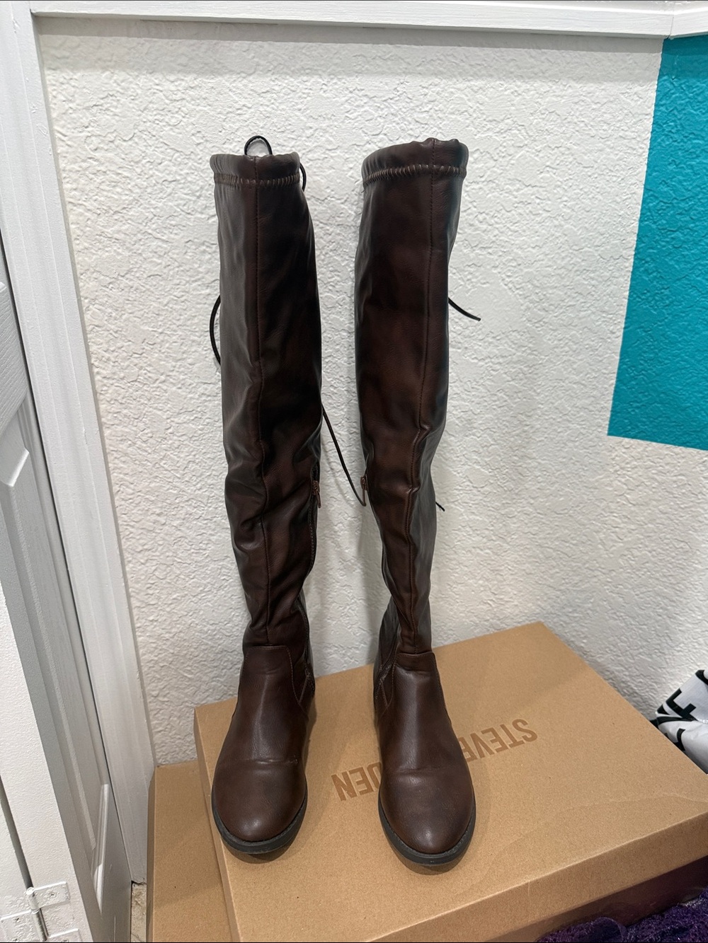 Charlotte Russe Dark Brown Over-the-Knee Boots